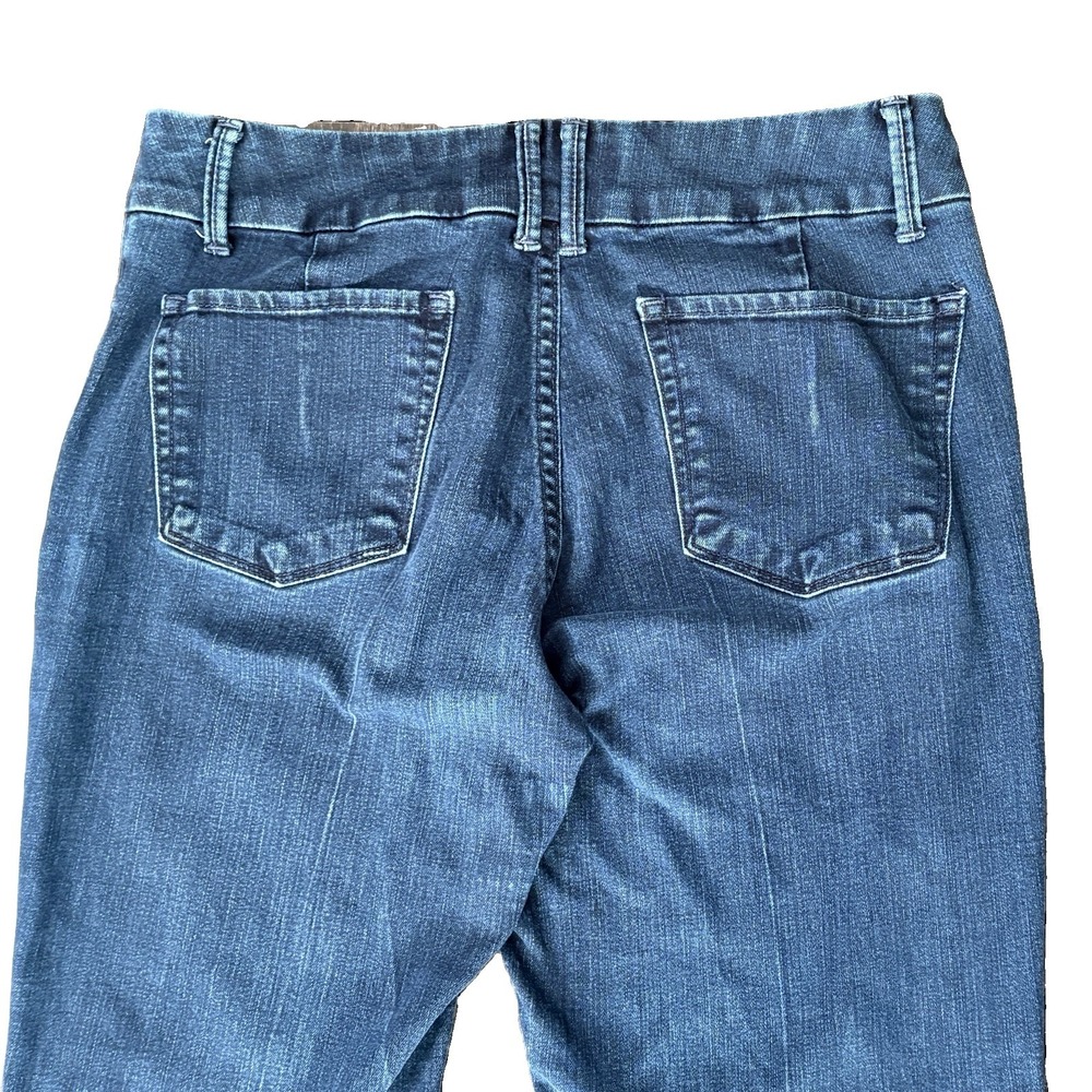Lucky Brand Size 6 28 Dark Wash Flare Jeans Y2K Indie Sleek Boho Western Mid Ris - Picture 10 of 10